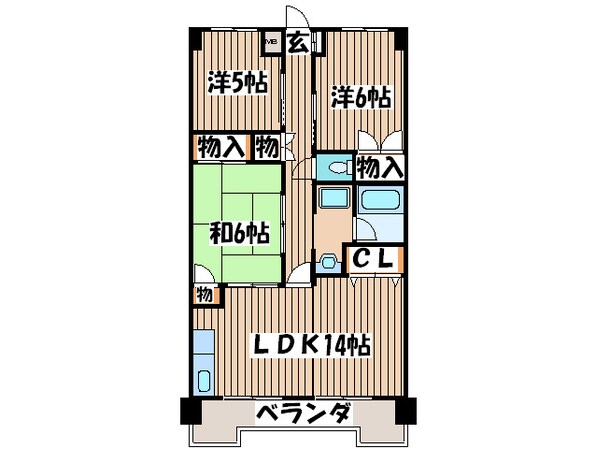 エステマ－ルの物件間取画像